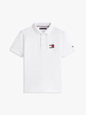 Polo con logo ricamato Tommy Hilfiger KB0KB10227J /YBR TOMMY HILFIGER 