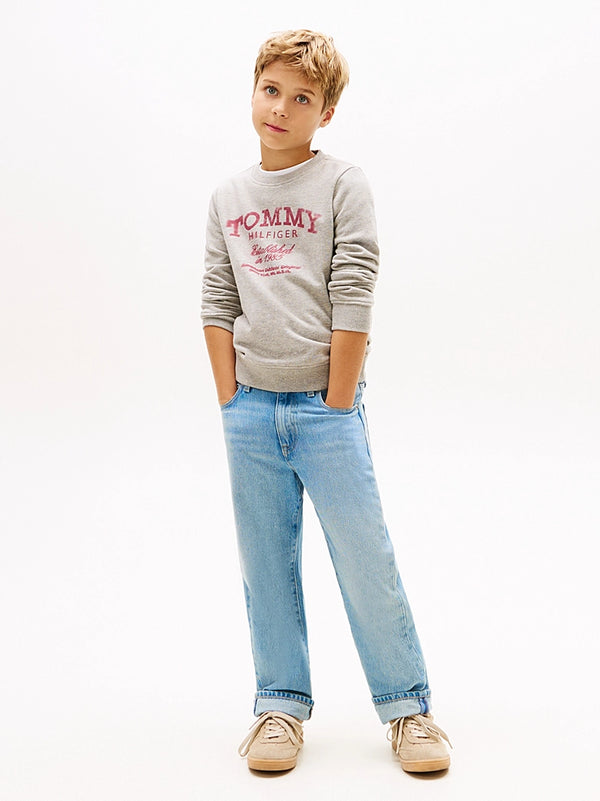 Felpa con stampa logo Tommy Hilfiger KB0KB10337T /A1G TOMMY HILFIGER 
