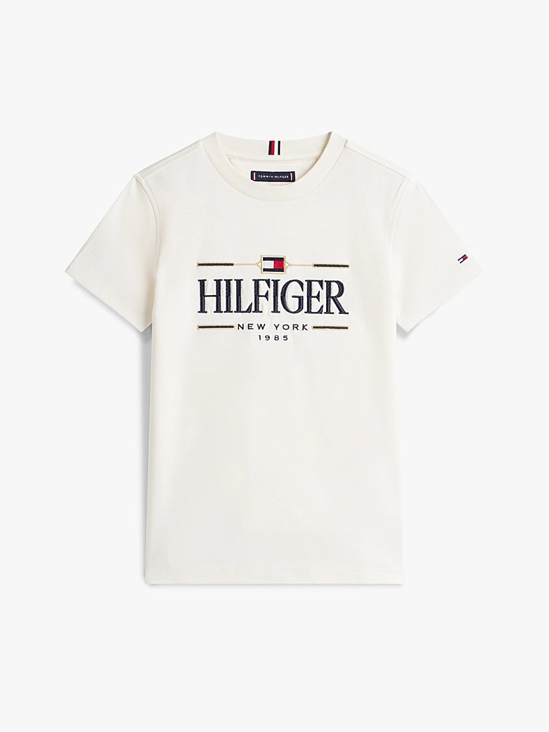 T-shirt con logo frontale Tommy Hilfiger KB0KB10360T /YBH TOMMY HILFIGER 