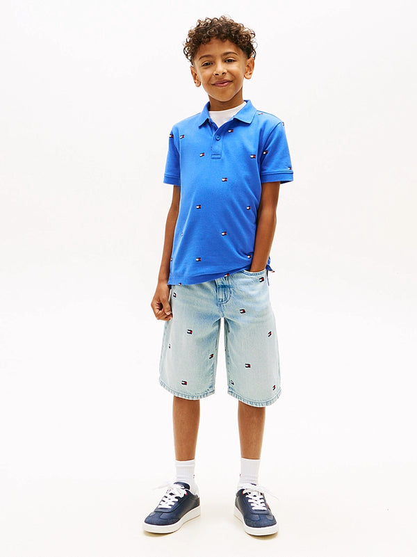 Polo con stampa all over Tommy Hilfiger KB0KB10422J /C6H TOMMY HILFIGER 