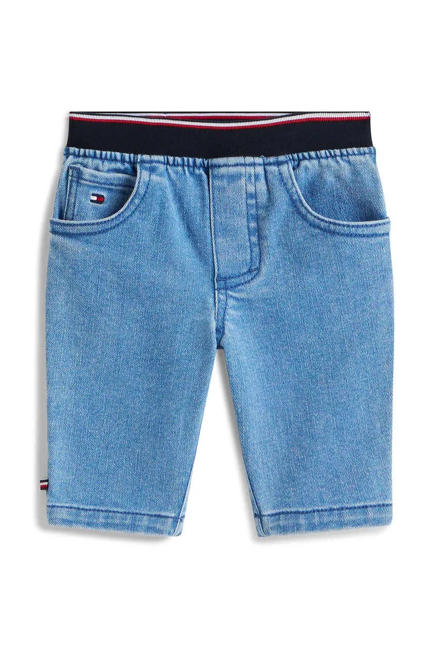 Bermuda in denim con vita elasticizzata Tommy Hilfiger KN0KN01951 /1A4 TOMMY HILFIGER 