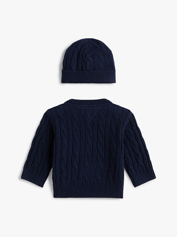 Completo maglia e cappellino in maglia Tommy Hilfiger KN0KN02158 /C1G TOMMY HILFIGER 