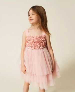 Abito corto baby in tulle a balze 261GB2104 /10021 TWINSET 