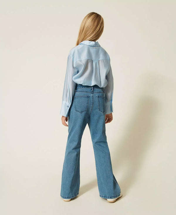 Jeans flare con bottoni 261GJ2062 /3451 TWINSET 