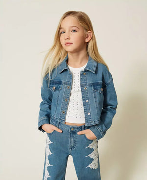 Giacca cropped in jeans 261GJ2080 /3451 TWINSET 