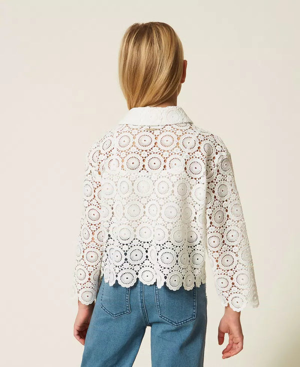 Camicia boxy in pizzo macramè 261GJ2Q25 /526 TWINSET 