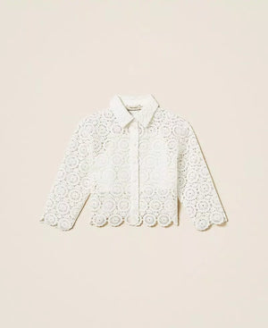 Camicia boxy in pizzo macramè 261GJ2Q25 /526 TWINSET 
