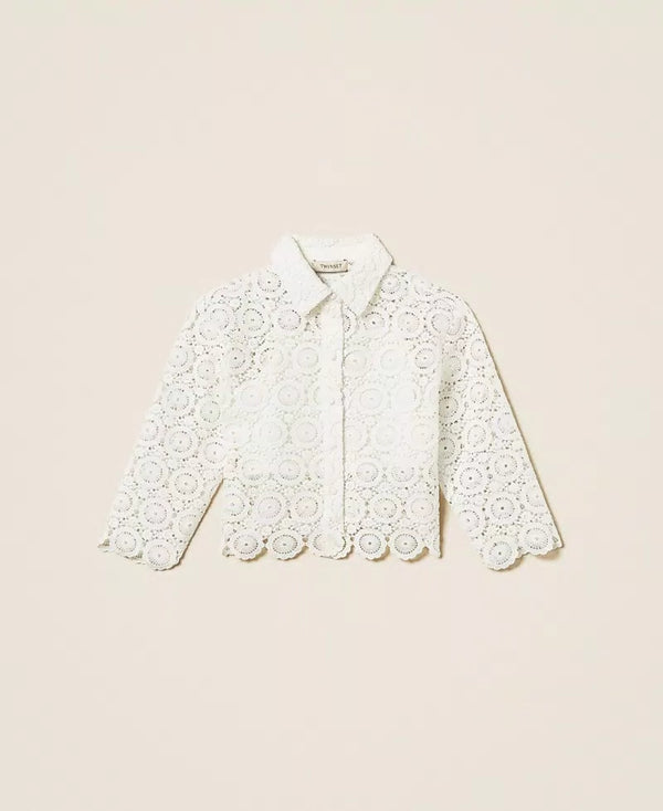 Camicia boxy in pizzo macramè 261GJ2Q25 /526 TWINSET 