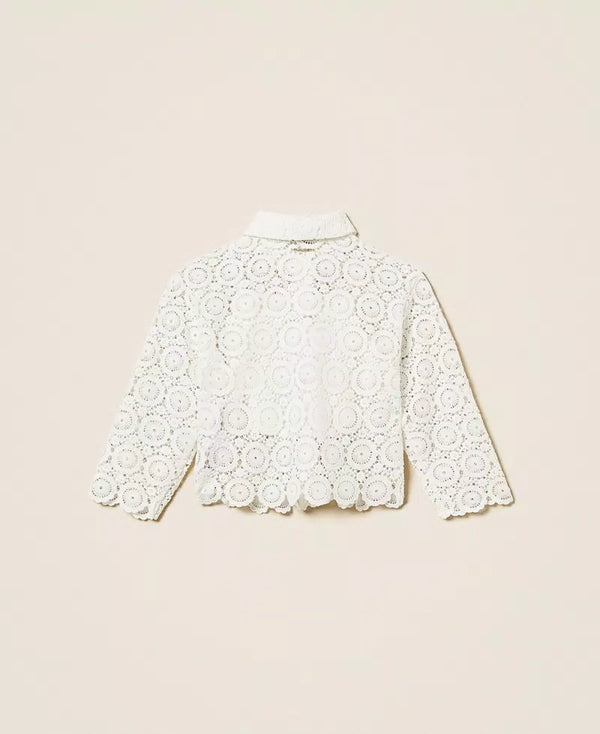Camicia boxy in pizzo macramè 261GJ2Q25 /526 TWINSET 