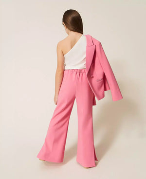 Pantaloni flare in crêpe con spacchi 261GJ2Q51 /7207 TWINSET 