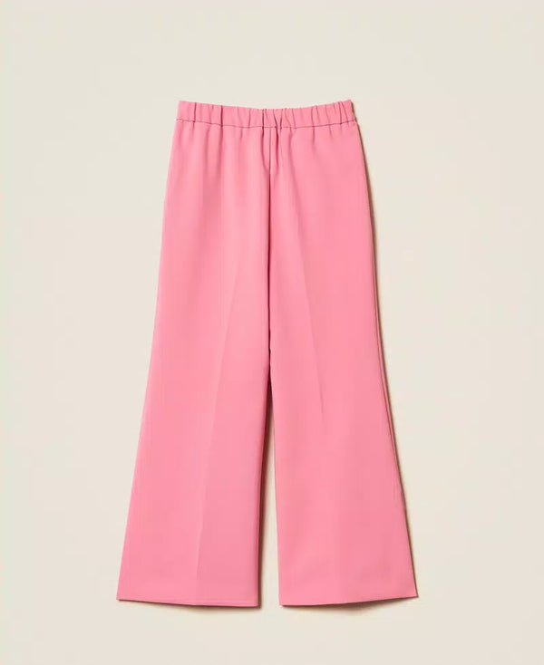 Pantaloni flare in crêpe con spacchi 261GJ2Q51 /7207 TWINSET 