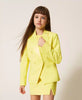 Giacca blazer in crêpe e duchesse
