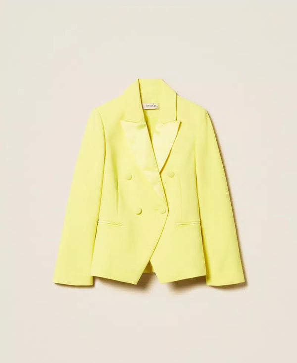 Giacca blazer in crêpe e duchesse 261GJ2Q55 /6210 TWINSET 