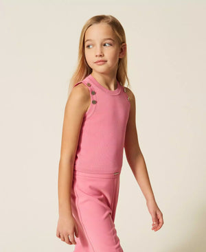 Top in maglia con bottoni 261GJ3062 /7207 TWINSET 