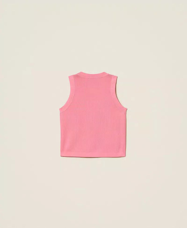 Top in maglia con bottoni 261GJ3062 /7207 TWINSET 