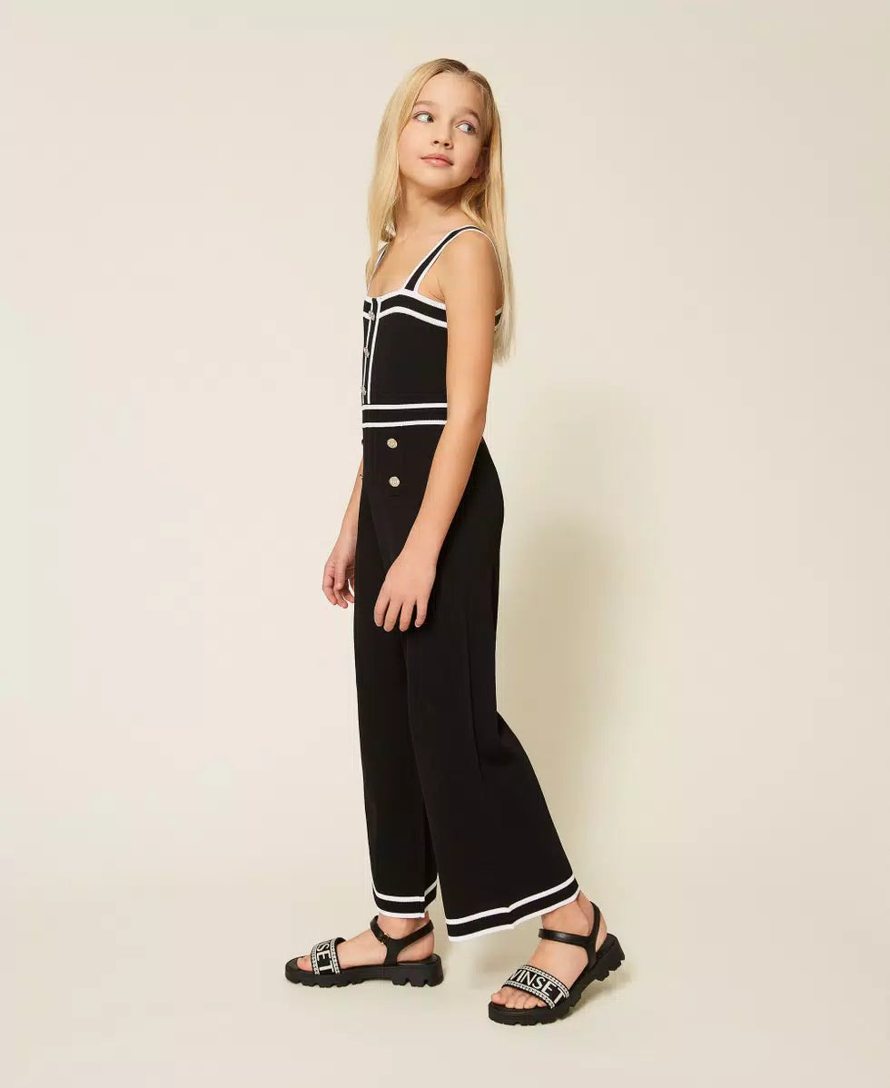 Tuta in maglia con bordature 261GJ3072 /11656 TWINSET 