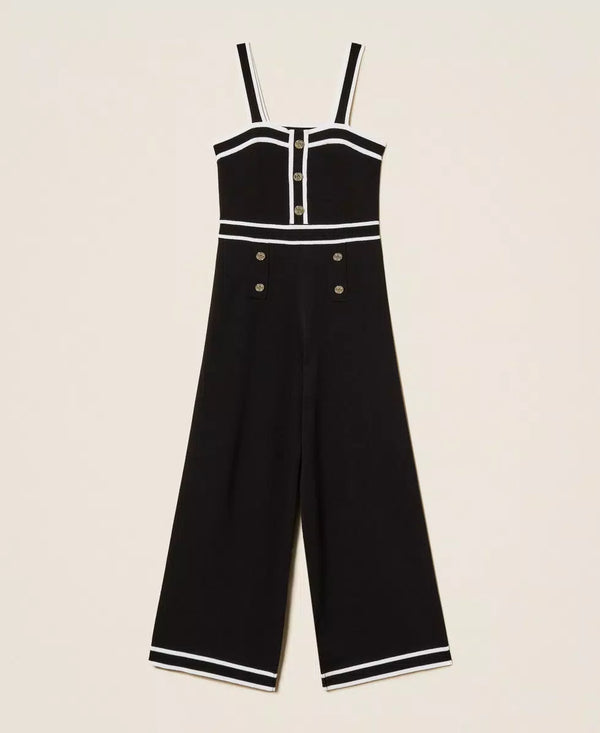Tuta in maglia con bordature 261GJ3072 /11656 TWINSET 