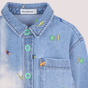 Giacca in denim con stampa U22185 /Z18 BILLIEBLUSH 