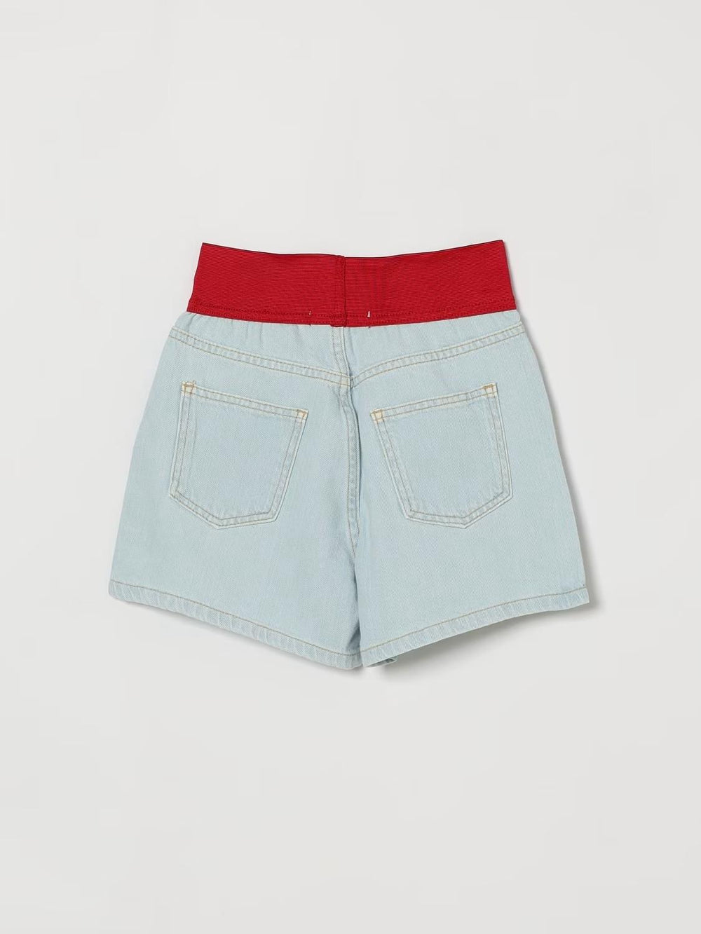 Shorts con  elastico in vita  rosso S6MSJGSH039 /126 MSGM KIDS 