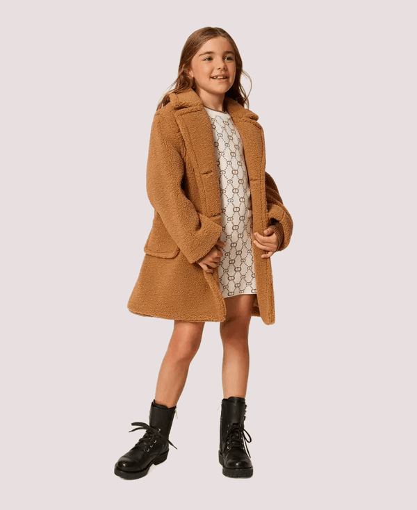 Abito corto in maglia jacquard con manicotti 252GJ3020 /12794 TWINSET 