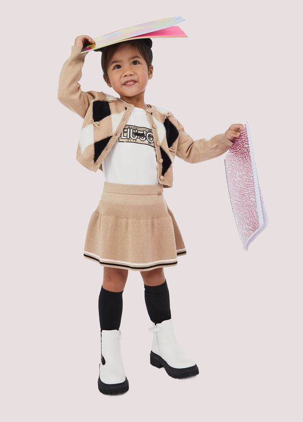 T-shirt con logo in strass KF5010 J0088 /T9417 LIU JO 