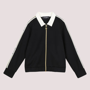 Cardigan con bande laterali Z31132 /09B KARL LAGERFELD 