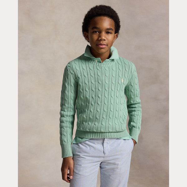 Maglione in cotone a trecce 323702674 /505 POLO RALPH LAUREN 