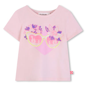 T-shirt con paillettes U21956 /44L BILLIEBLUSH 