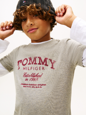 T-shirt con stampa logo Tommy Hilfiger KB0KB10055T /A1G TOMMY HILFIGER 