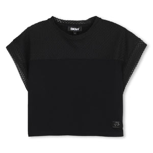 T-shirt con logo D62628 /09B DKNY 