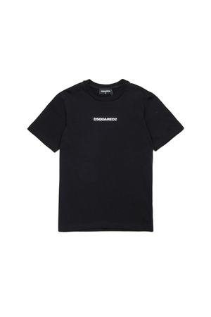 T-shirt con logo effetto gommato DQ2823 D004G /DQ900 DSQUARED2 JUNIOR 