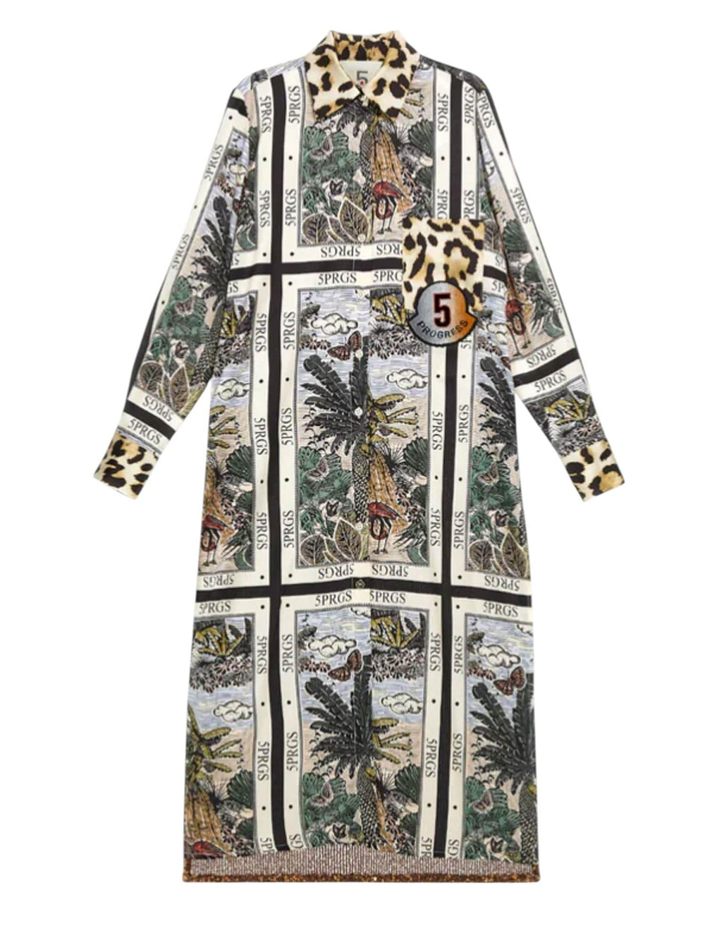 Abito donna Eden Garden Color Mix in fantasia jungle