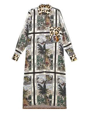 Abito donna Eden Garden Color Mix in fantasia jungle
