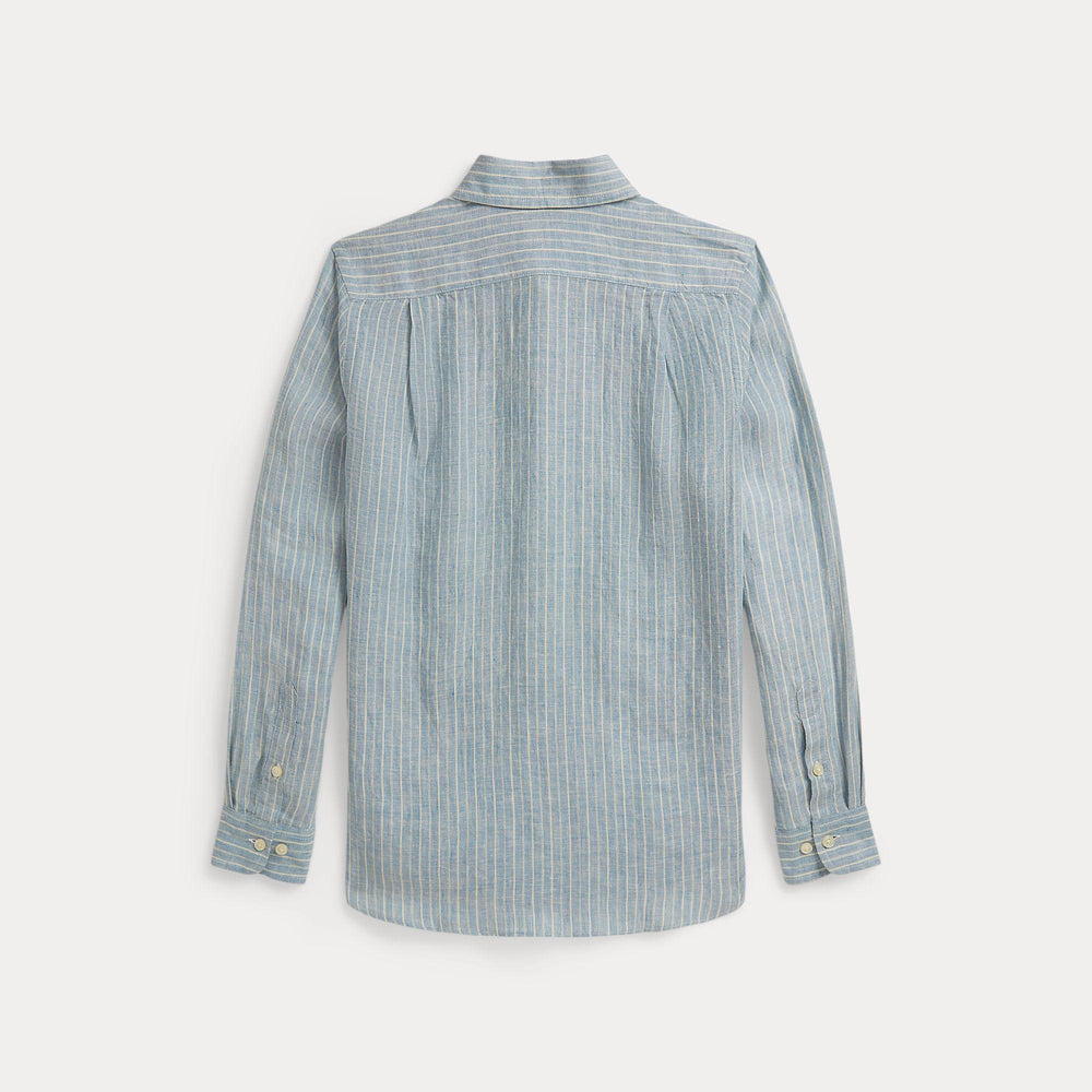 Camicia in lino a righe 323A13343 /002 POLO RALPH LAUREN 