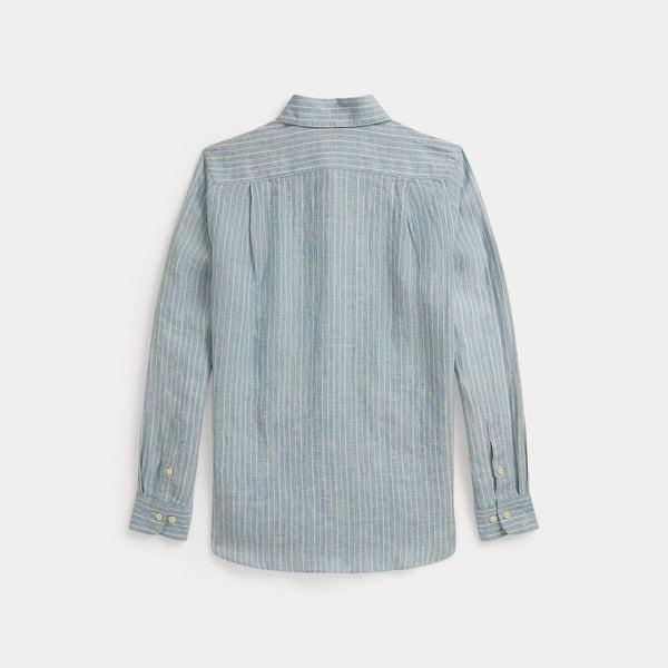 Camicia in lino a righe 323A13343 /002 POLO RALPH LAUREN 