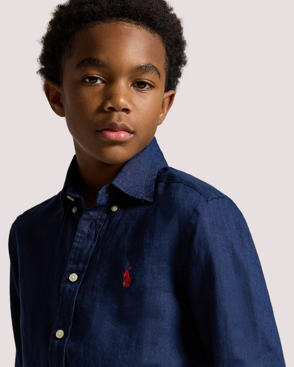 Camicia in lino 323967600 /004 POLO RALPH LAUREN 