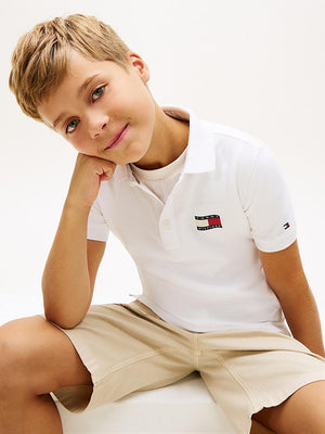 Polo con logo ricamato Tommy Hilfiger KB0KB10227J /YBR TOMMY HILFIGER 