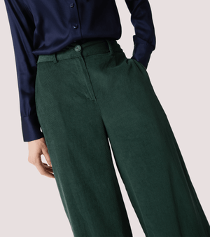 Pantaloni a palazzo in velluto di cotone 521SD25037 /S2509 ALESSIA SANTI 