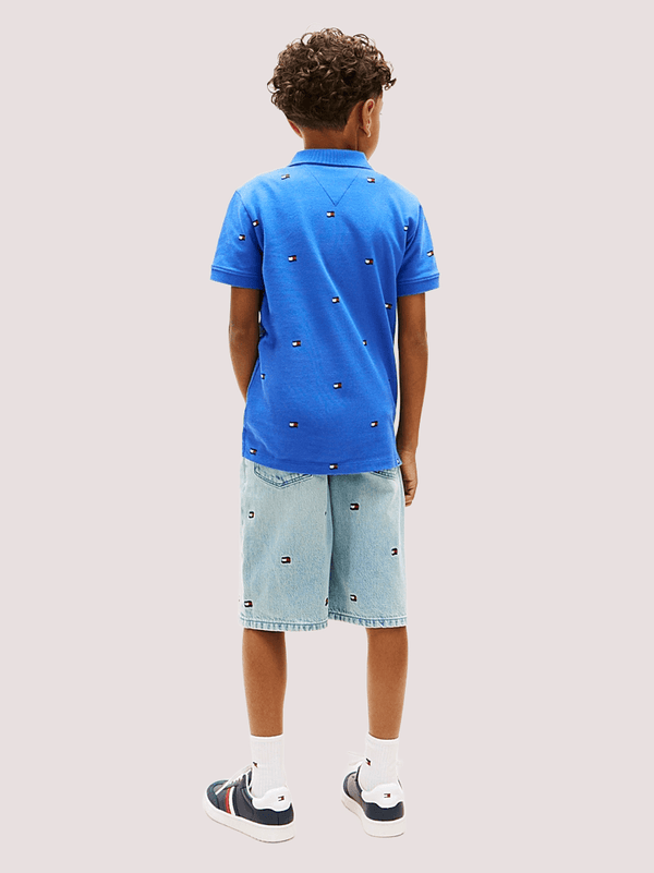 Polo con stampa all over Tommy Hilfiger KB0KB10422J /C6H TOMMY HILFIGER 