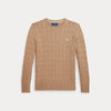Maglione in cotone a trecce