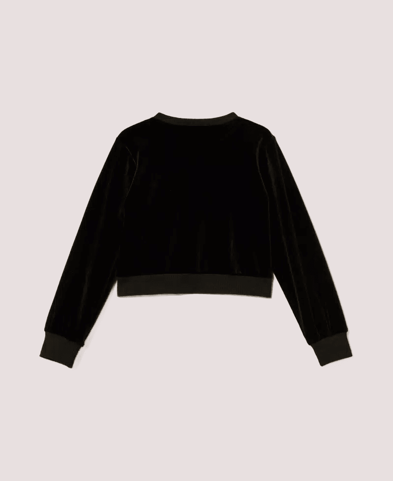 Felpa in ciniglia con Oval T 252GJ2033 /6 TWINSET 