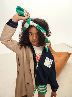 T-shirt smanicata con logo MX0284 MX00T /MX10G MAX&CO KID 