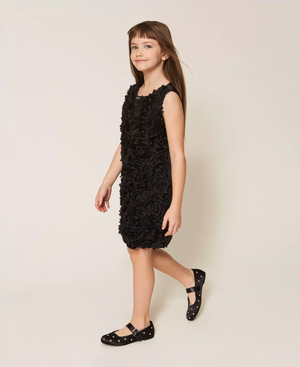 Abito corto in raso con rose 261GJ2Q62 /6 TWINSET 