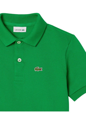 Polo bambino in cotone piqué a maniche corte