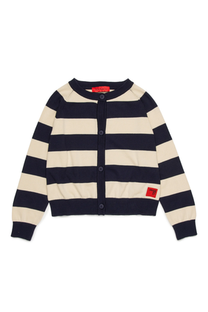 Cardigan a righe con logo MX0296 MX00Z /MX854 MAX&CO KID 