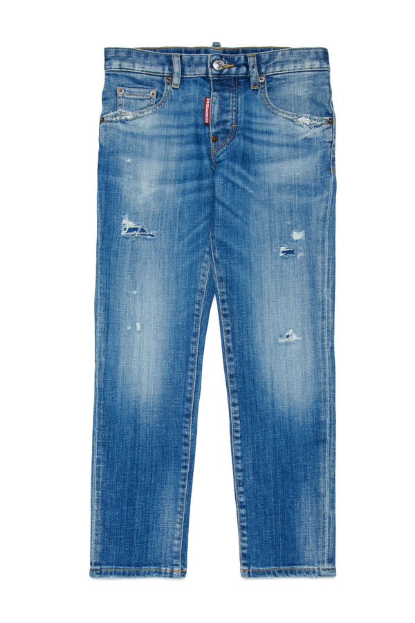 Jeans straight lavaggio blu chiaro - Stanislav DQ0731 D0AFN /DQ01 DSQUARED2 JUNIOR 