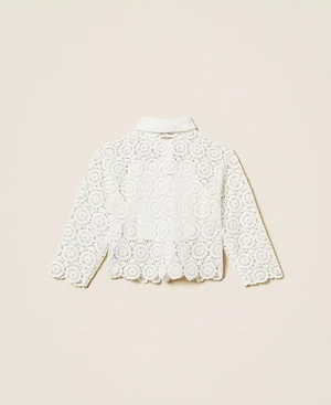Camicia boxy in pizzo macramè 261GJ2Q25 /526 TWINSET 