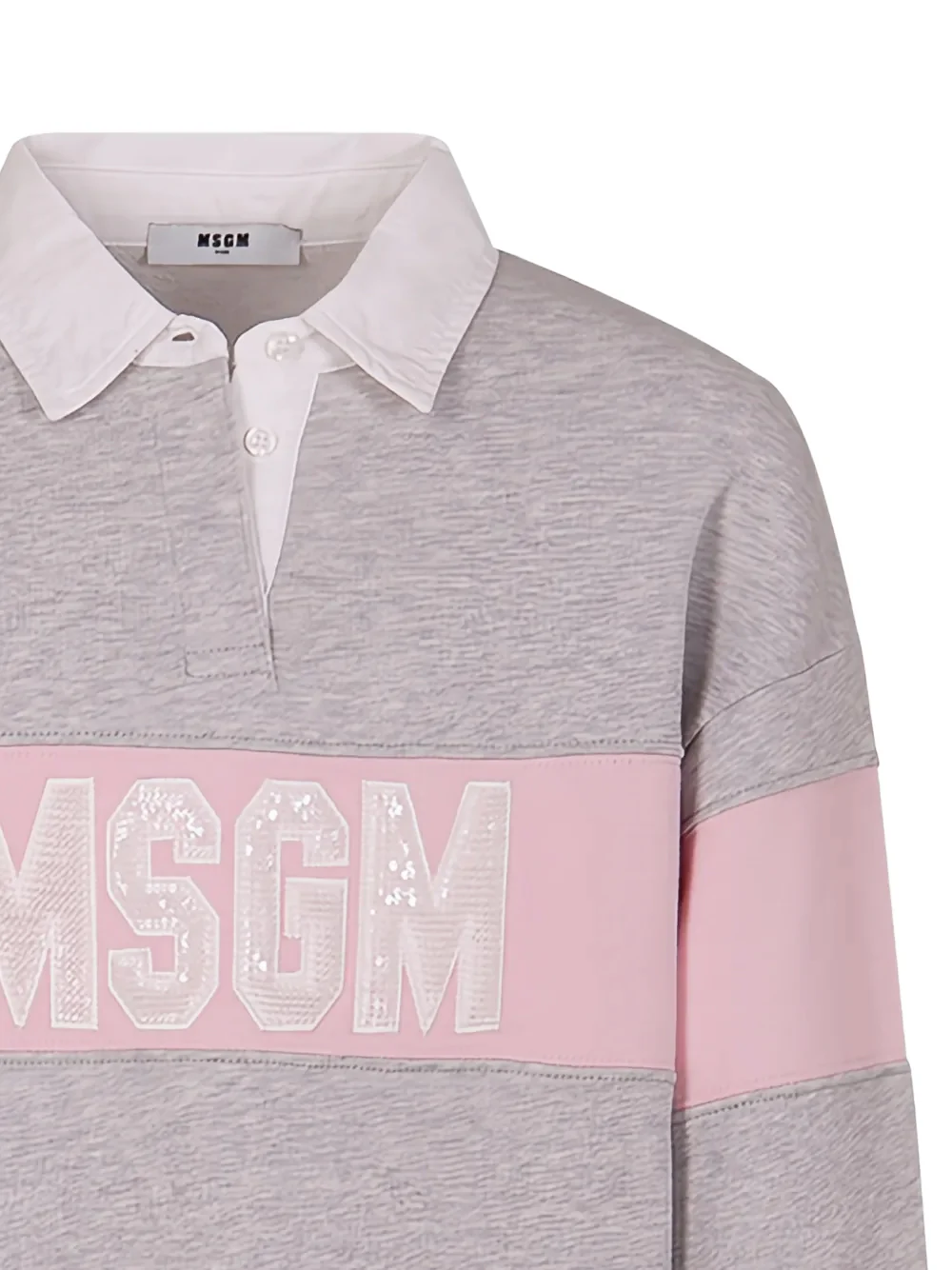 Polo a righe a manica lunga S6MSJGSW027 /MS076 MSGM KIDS 