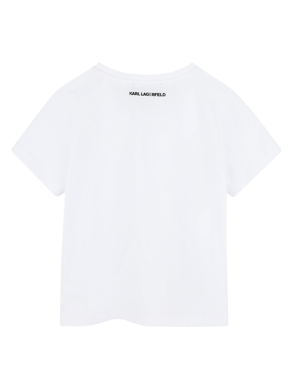 T-shirt bambina bianca con stampa 21 Rue St-Guillaume
