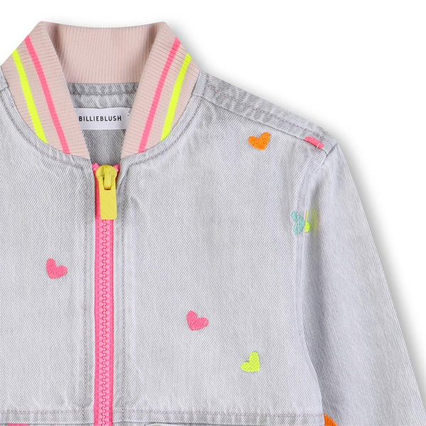 Giacca in denim ricamata U21909 /Z20 BILLIEBLUSH 